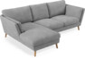 Madison Lux - 2-sits soffa med schäslong vänster - Vit