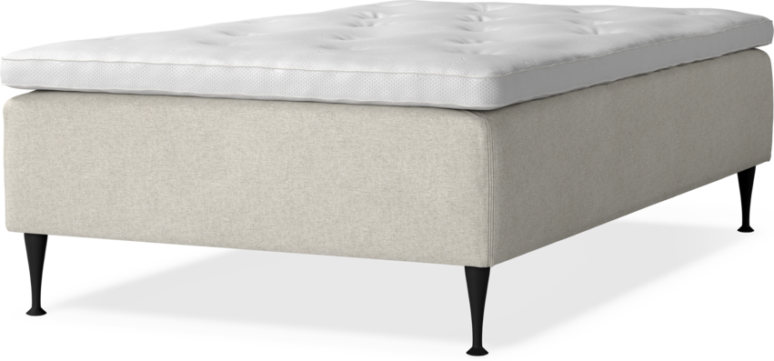 Delux Dream - Ramsäng, enkelsäng med bäddmadrass - Beige