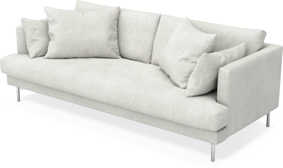 Harper - 3-sits soffa, hel dyna - Vit