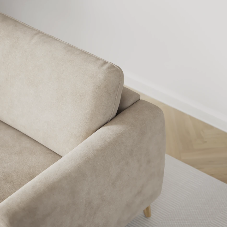 Bridge - 3-sits soffa med schäslong vänster och divan höger - Beige
