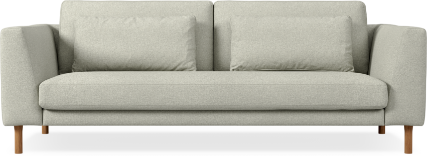 Willow - 3-sits soffa, hel dyna, fast klädsel - Beige