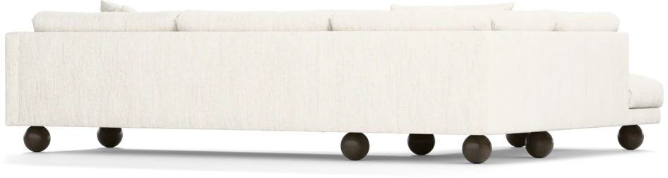 Harper - 3-sits soffa med divan vänster - Vit