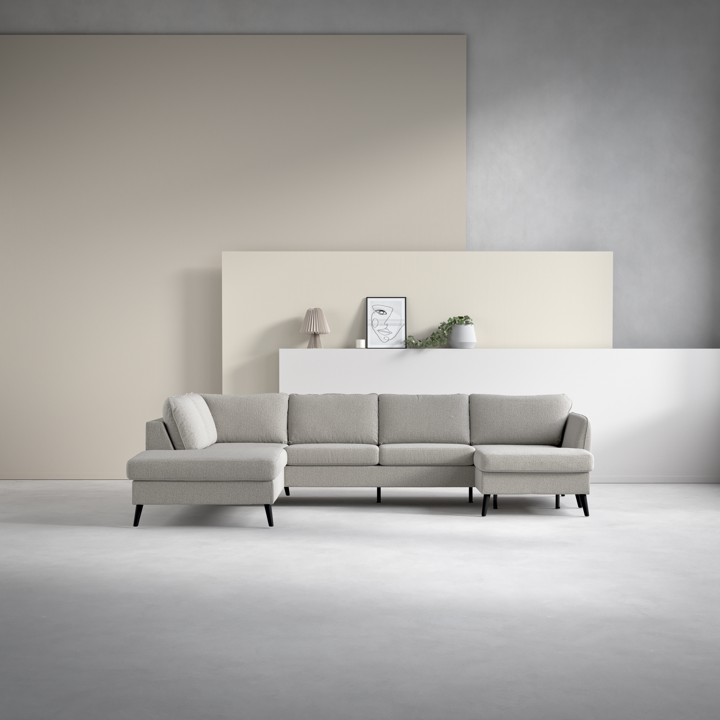 County - 3-sits soffa med divan vänster och schäslong höger - inspiration