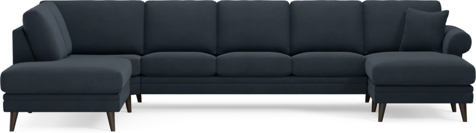 Eden - 3-sits soffa med divan vänster och schäslong höger - Blå