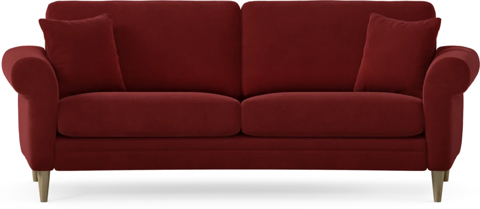 Eden - 2,5-sits soffa svängd - Röd