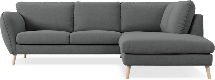 Madison - 2-sits soffa med divan höger - Grå