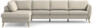 County - 3-sits soffa med divan vänster - Beige