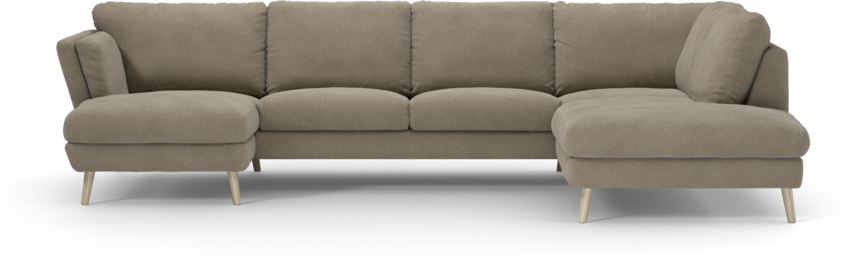 Madison Lux - 2-sits soffa med schäslong vänster och divan höger - Beige