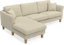 Eden - 2,5-sits soffa med schäslong - Beige