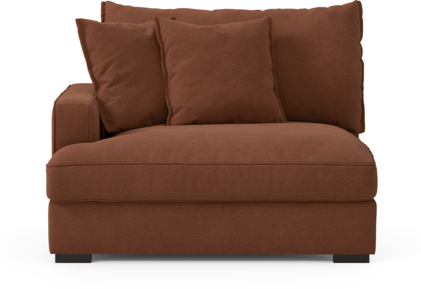 Rossi - 1,5-sits med armstöd vänster - Orange