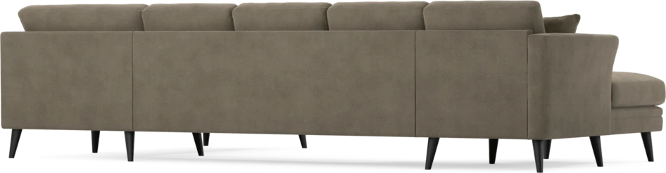 Eden - 3-sits soffa med schäslong vänster och divan höger - Beige