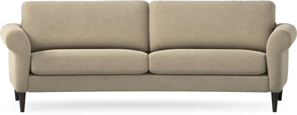 Bridge - 3-sits soffa svängd - Beige