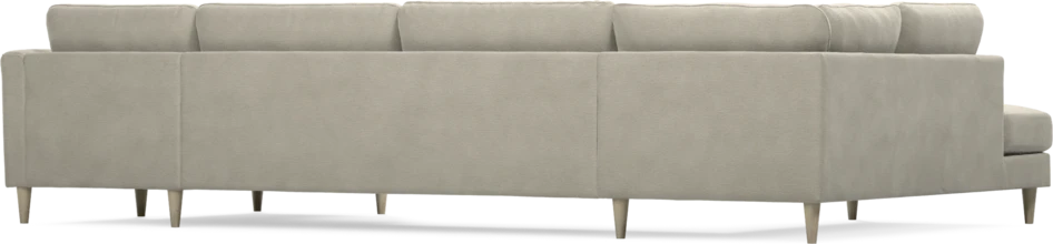 Bridge - 3-sits soffa med divan vänster och schäslong höger - Brun