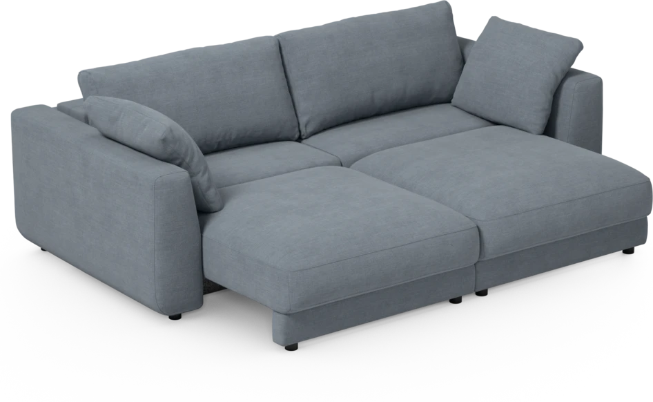 Amie - Bäddsoffa 3-sits - Blå