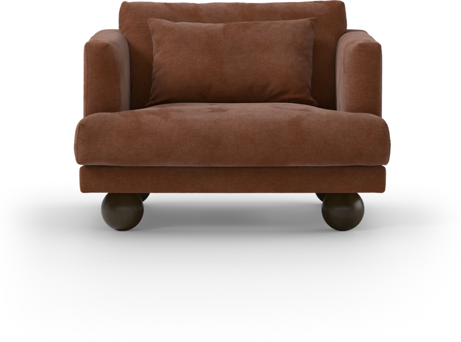 Harper - Fåtölj, 80 cm - Orange