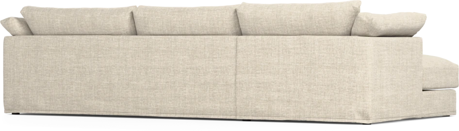Cherrie - 3-sits soffa med schäslong vänster, med kappa - Beige
