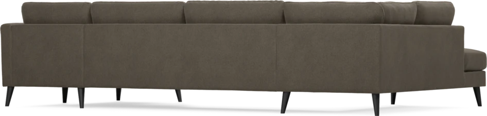 Bridge - 3-sits soffa med divan vänster och schäslong höger - Brun