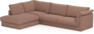 Cherrie Klädsel -  3-sits soffa med divan vänster - Rosa