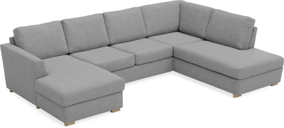 Friday - 3-sits soffa med schäslong vänster och divan höger - Grå