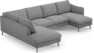 Madison Lux - 2-sits soffa med divan vänster och schäslong höger - Grå