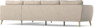County - 3-sits soffa med divan höger - Beige