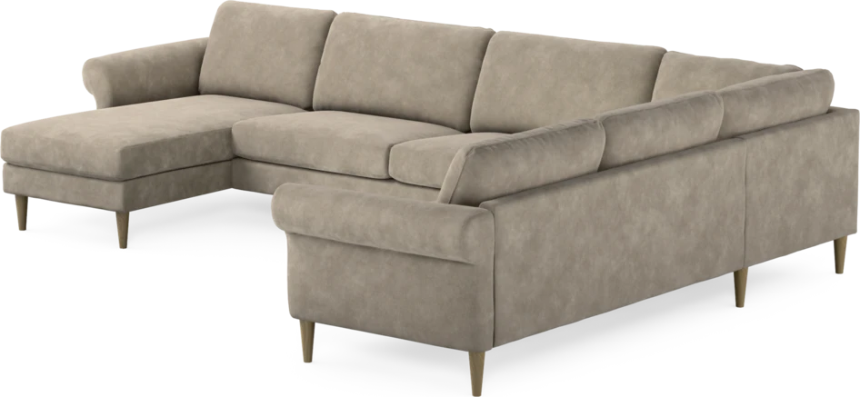 Bridge - Hörnsoffa, 3+2-sits med schäslong vänster - Beige
