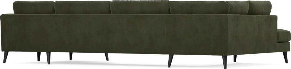 Bridge - 3-sits soffa med divan vänster och schäslong höger - Grön