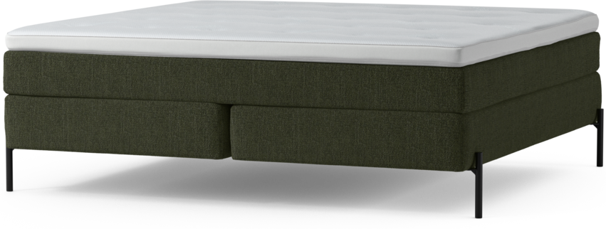 Delux Sense - Kontinentalsäng, dubbelsäng med bäddmadrass och sängben