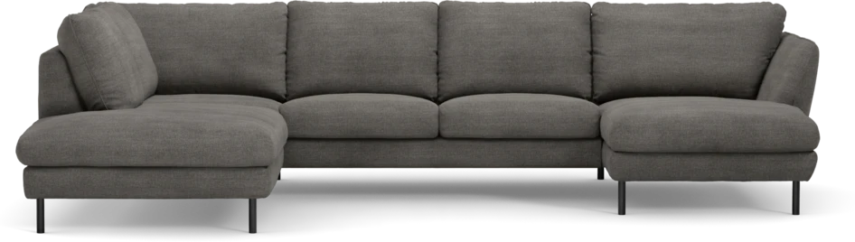Madison - 2-sits soffa med divan vänster och schäslong höger - Grå