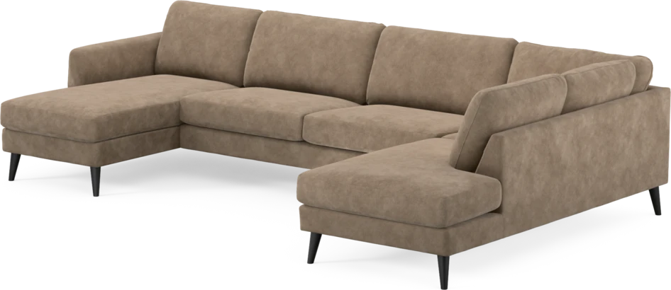 Bridge - 3-sits soffa med schäslong vänster och divan höger - Beige
