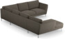 Madison Lux - Hörnsoffa med schäslong vänster - Beige