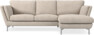 Madison Lux - 2-sits soffa med schäslong höger - Vit