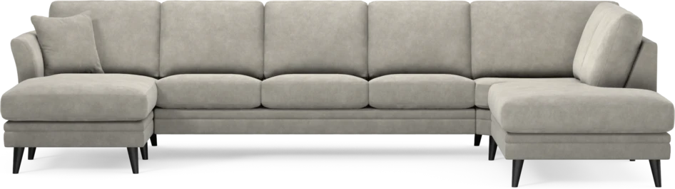 Eden - 3-sits soffa med schäslong vänster och divan höger - Grå