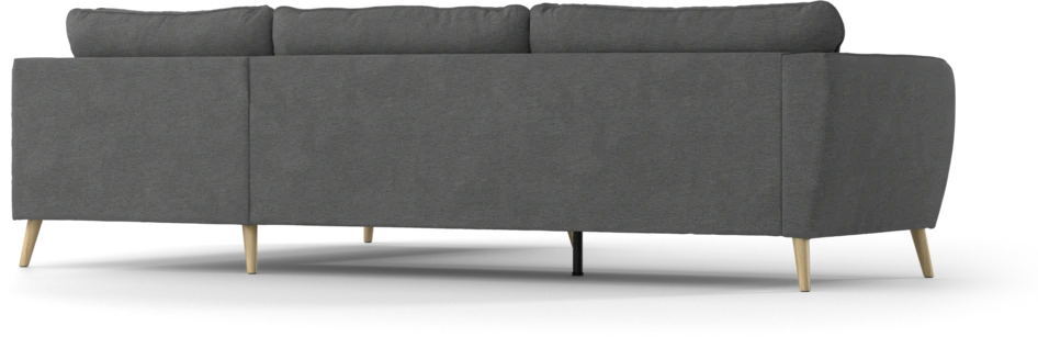County - 2,5-sits soffa med divan höger - Grå