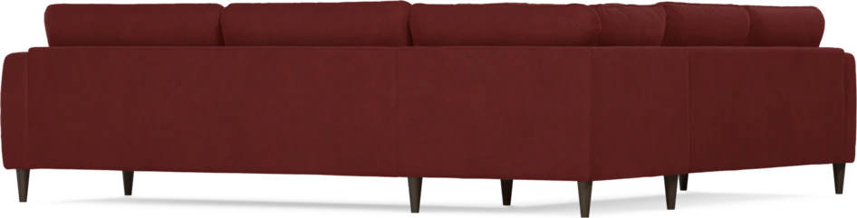 Bridge - Hörnsoffa, 2+3-sits - Röd