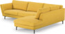 Madison Lux - 3-sits soffa med divan höger - Gul