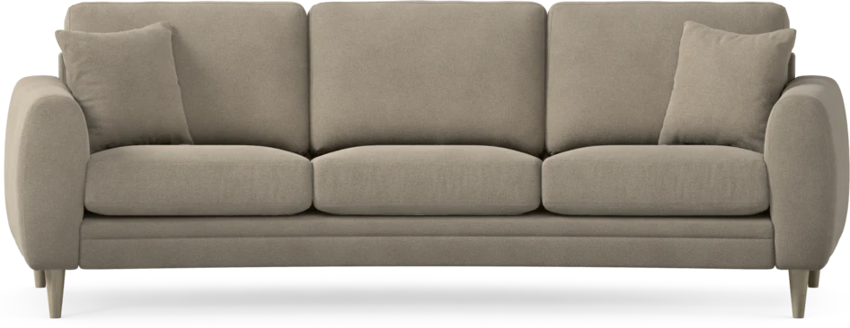 Eden - 3-sits soffa svängd - Beige