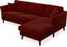 Eden - 2,5-sits soffa med schäslong - Röd