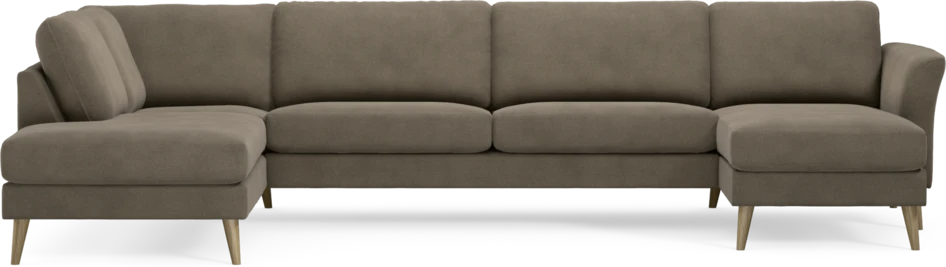Bridge - 3-sits soffa med divan vänster och schäslong höger - Beige