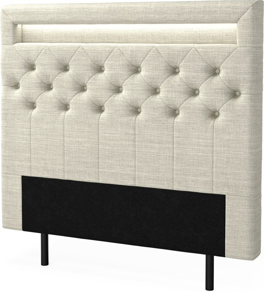 New York led - Sänggavel, 90-210 cm - Beige