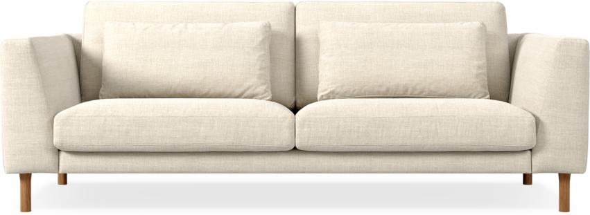 Willow - 3-sits soffa, fast klädsel - Beige
