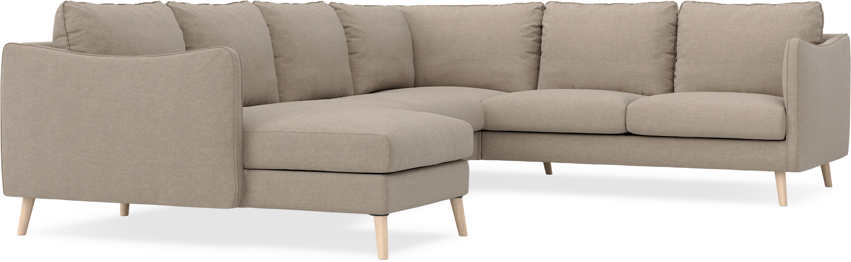 Madison - Hörnsoffa med schäslong vänster - Beige