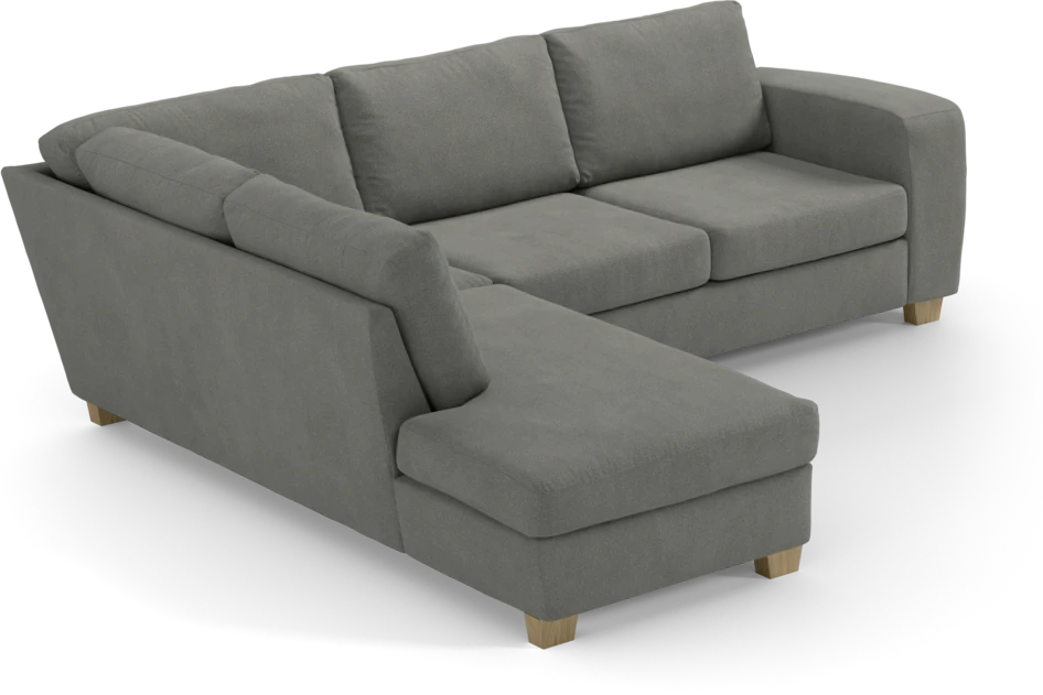 Friday - 2,5-sits soffa med divan vänster - Grå