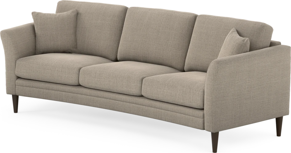 Eden - 3-sits soffa svängd - Beige