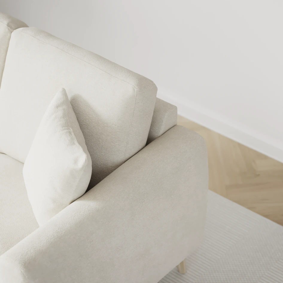 Eden - 2-sits soffa - Vit