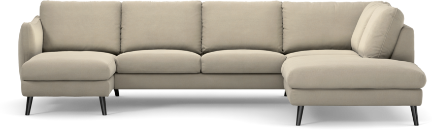 Madison Lux - 2-sits soffa med schäslong vänster och divan höger - Beige