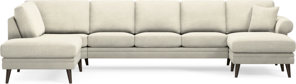 Eden - 3-sits soffa med divan vänster och schäslong höger - Vit