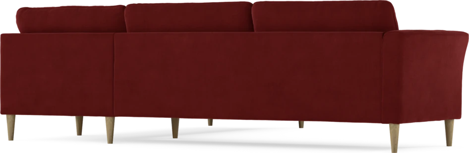 Bridge - Hörnsoffa, 3+2-sits - Röd