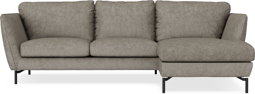 Madison Lux - 2-sits soffa med schäslong höger - Grå