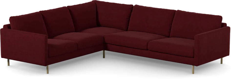 Madison Lux - Hörnsoffa 2+3-sits, hörn 1 - Röd
